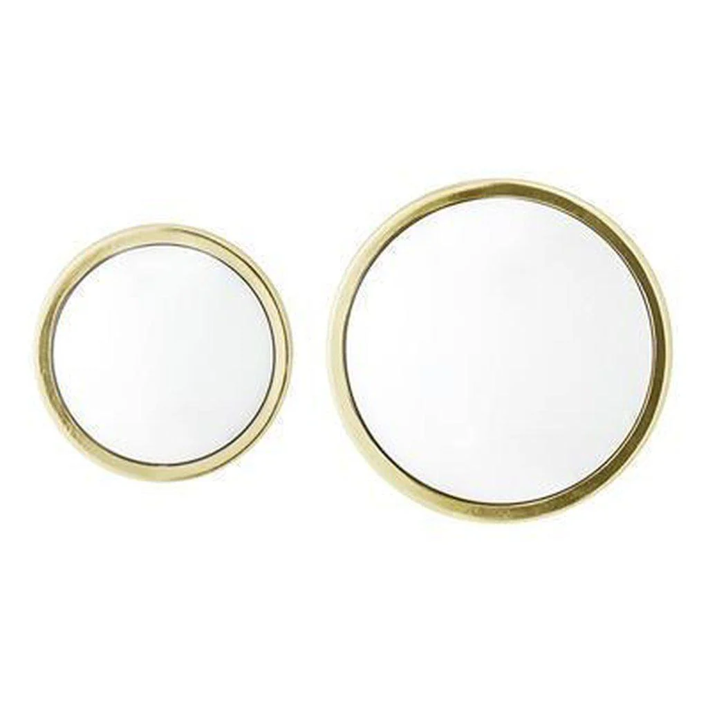 Bloomingville Kawar Gold Convex Mirror Set - Image 4