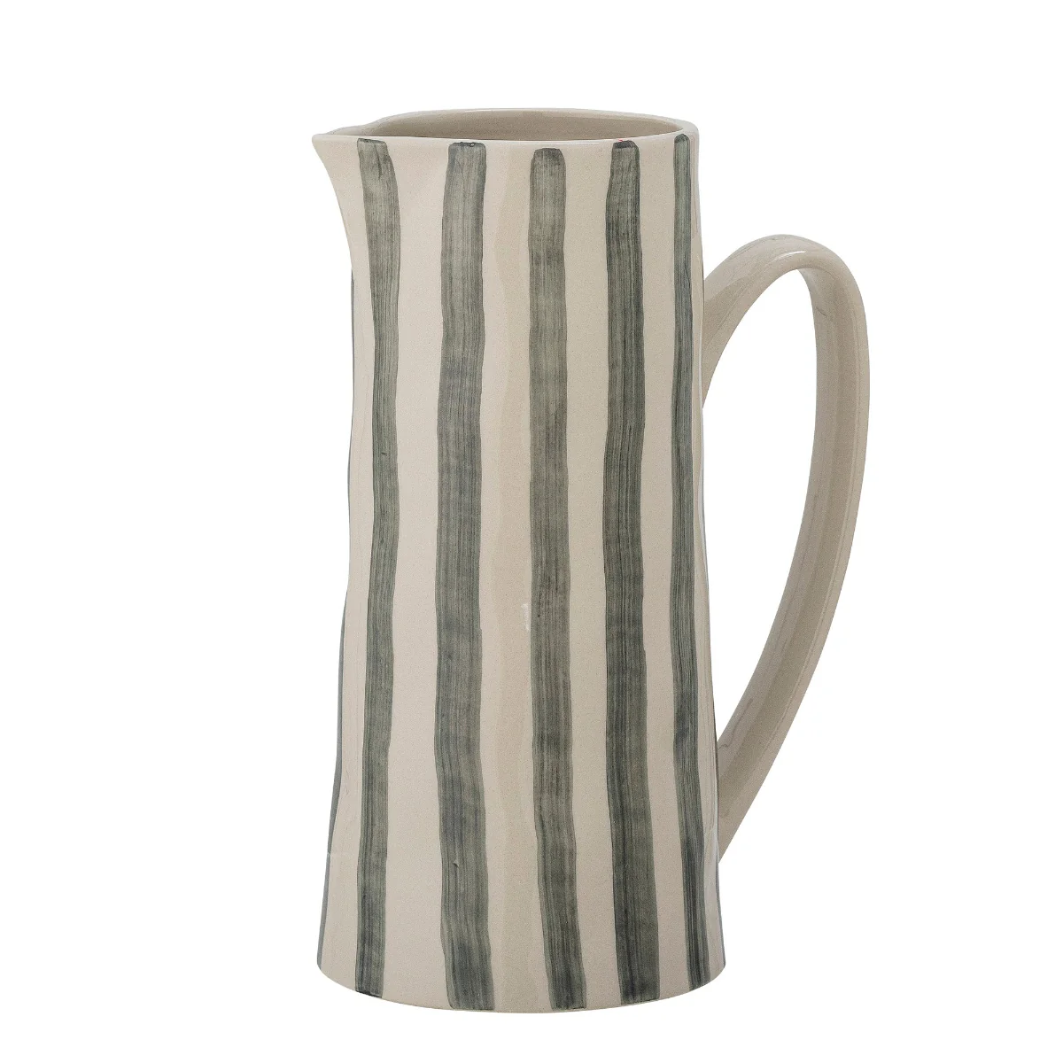 Bloomville Begonia Jug, Green, Stoneware - Image 3