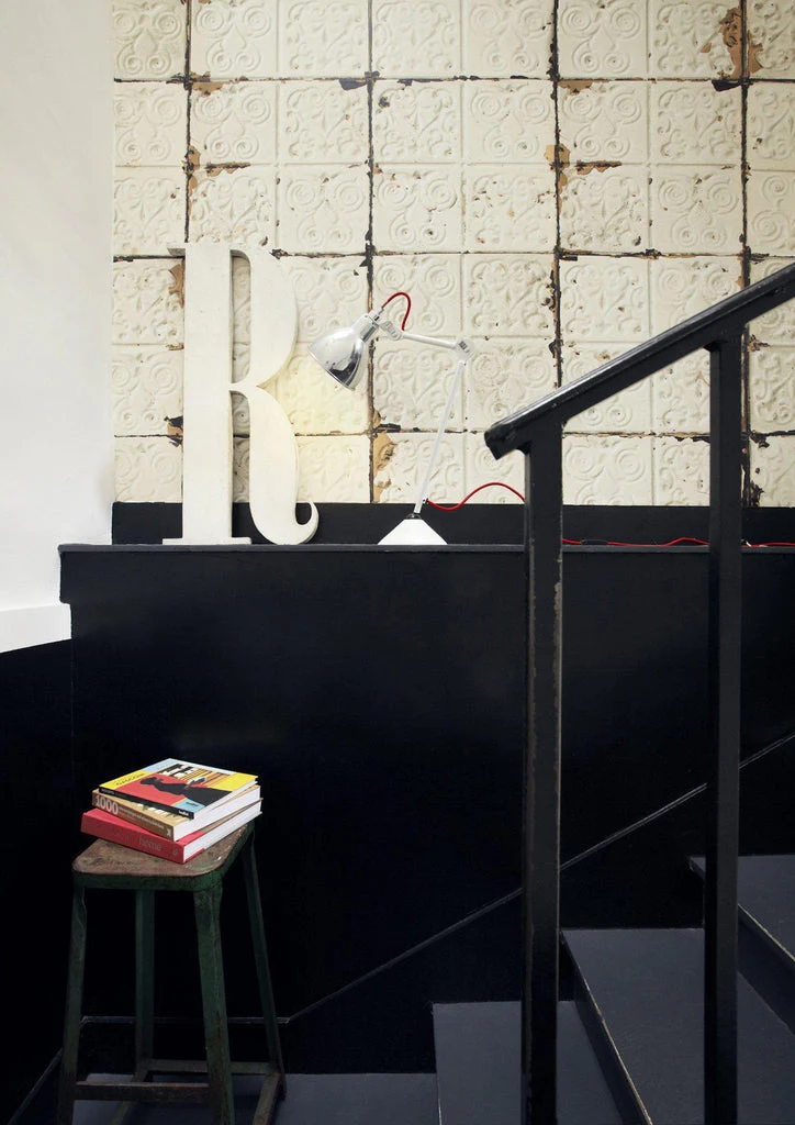 NLXL Brooklyn Tin Tiles Cream Beige TIN-02 Wallpaper - Image 3