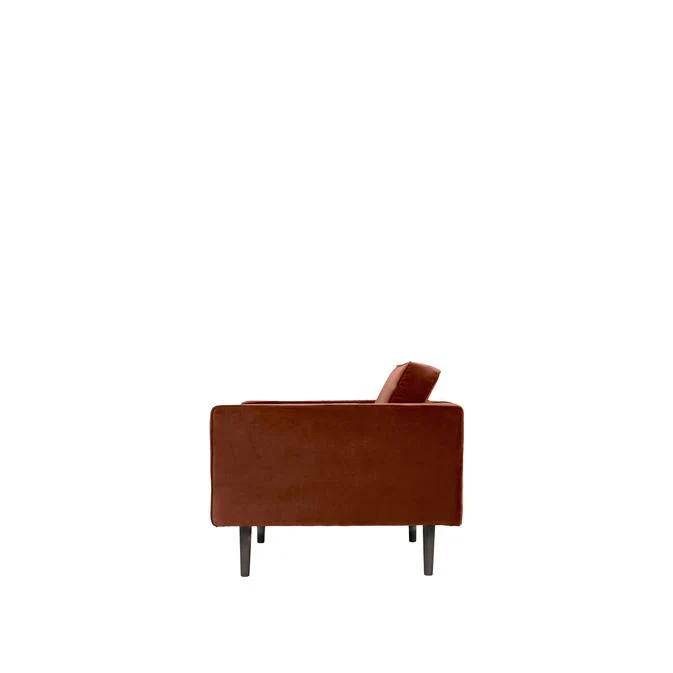 Broste Copenhagen Wind Velvet Armchair Caramel Cafe - Image 3