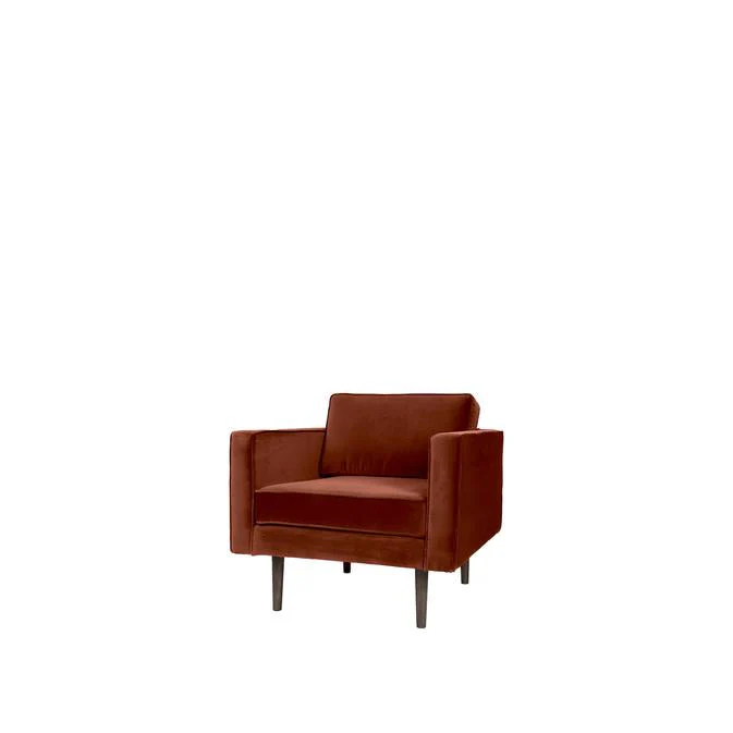 Broste Copenhagen Wind Velvet Armchair Caramel Cafe - Image 5