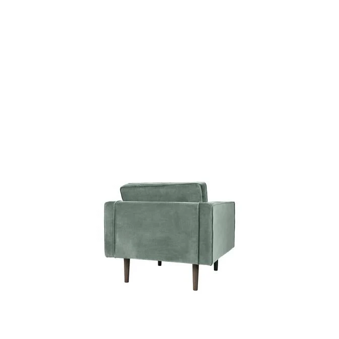 Broste Copenhagen Wind Velvet Armchair In Chinois Green - Image 4