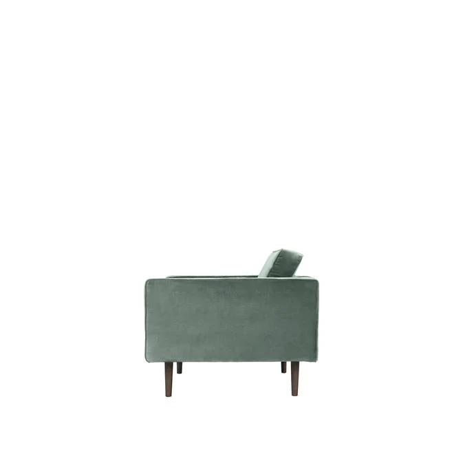 Broste Copenhagen Wind Velvet Armchair In Chinois Green - Image 5