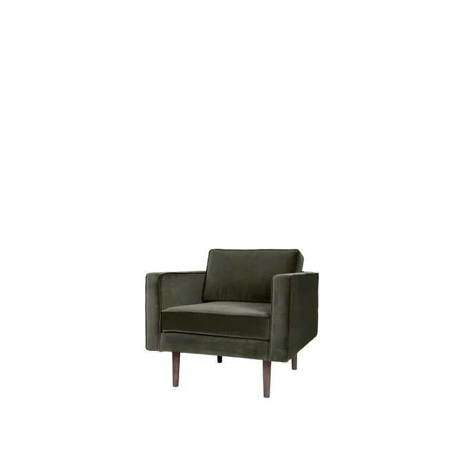 Broste Copenhagen Wind Velvet Armchair In Grape Leaf Green - Image 4