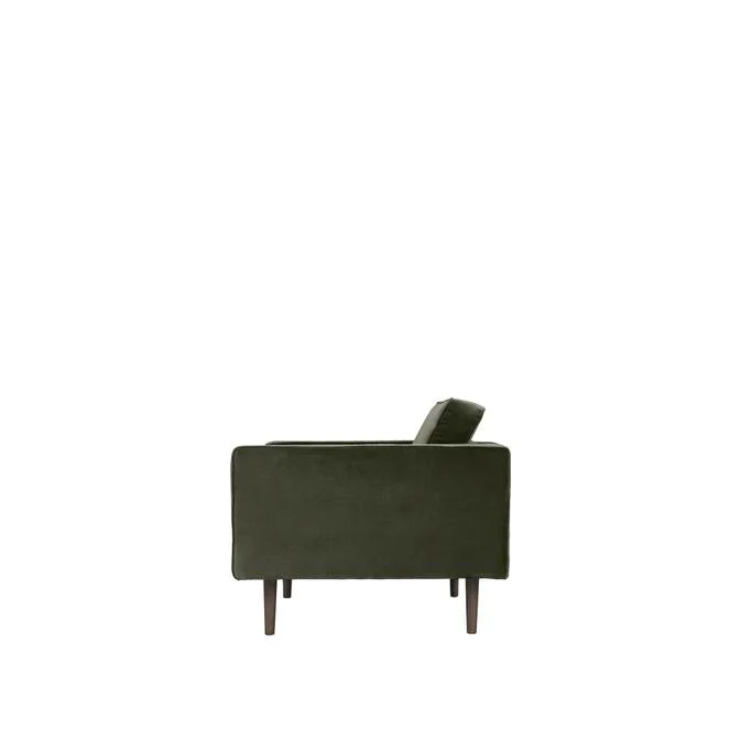 Broste Copenhagen Wind Velvet Armchair In Grape Leaf Green - Image 5