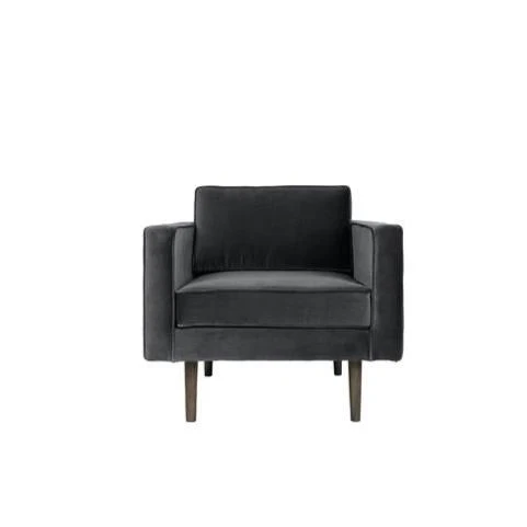 Broste Copenhagen Wind Velvet Armchair In Magnet Grey - Image 6