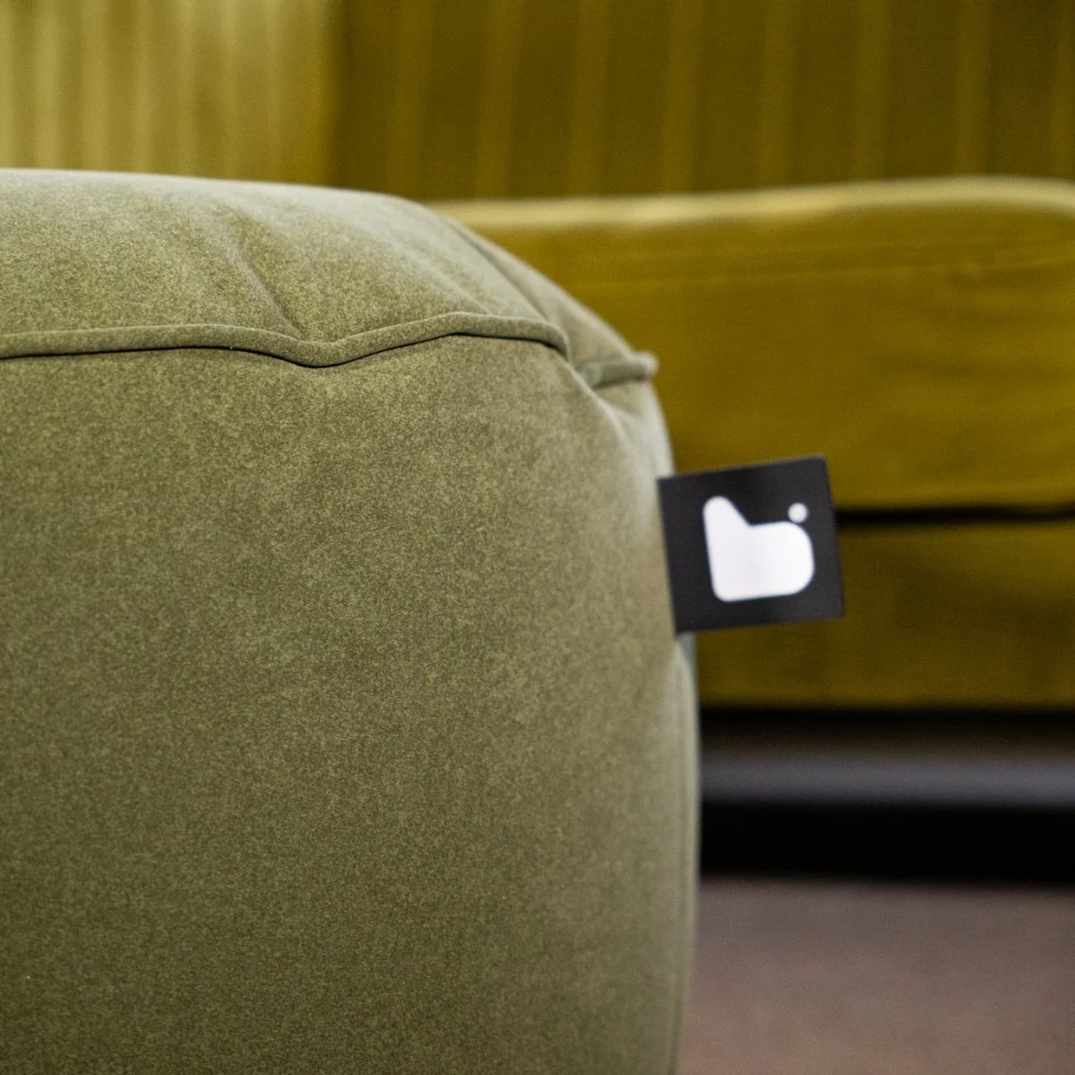 Extreme Lounging Brushed Suede Pouffe - Image 6