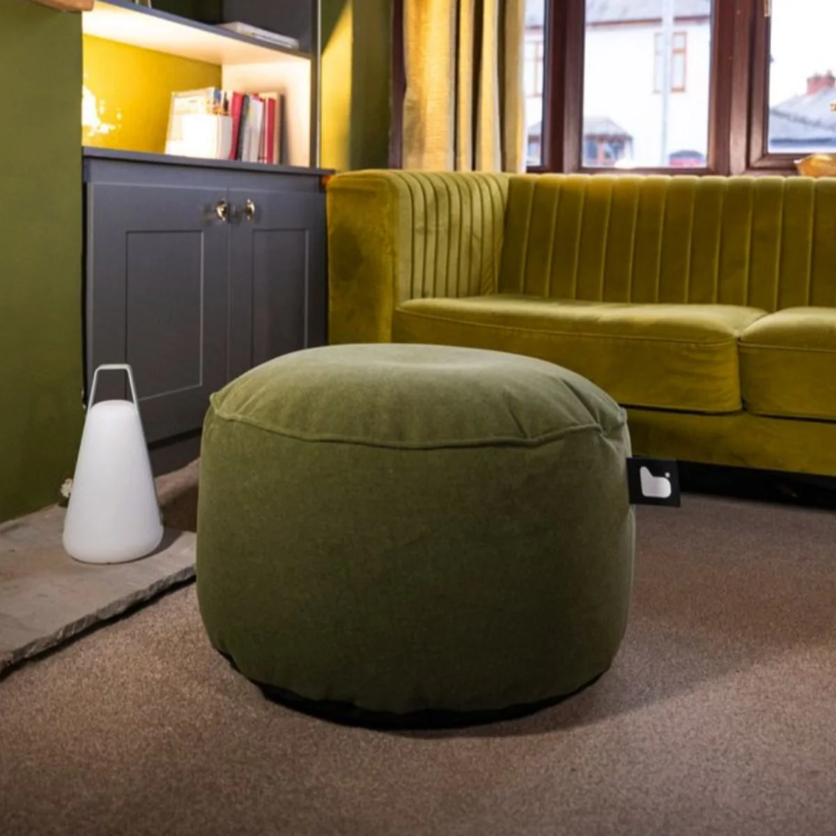 Extreme Lounging Brushed Suede Pouffe - Image 8