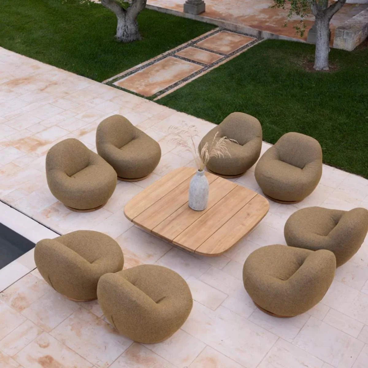 Cane-line Gem Lounge Chair W/Teak Swivel - Image 10