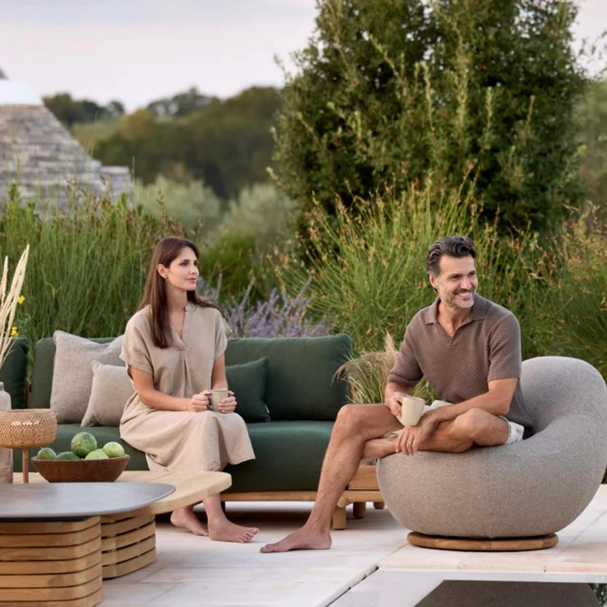 Cane-line Gem Lounge Chair W/Teak Swivel - Image 13