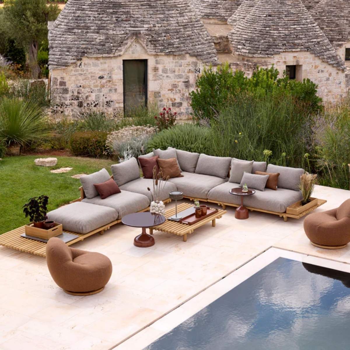 Cane-line Gem Lounge Chair W/Teak Swivel - Image 14