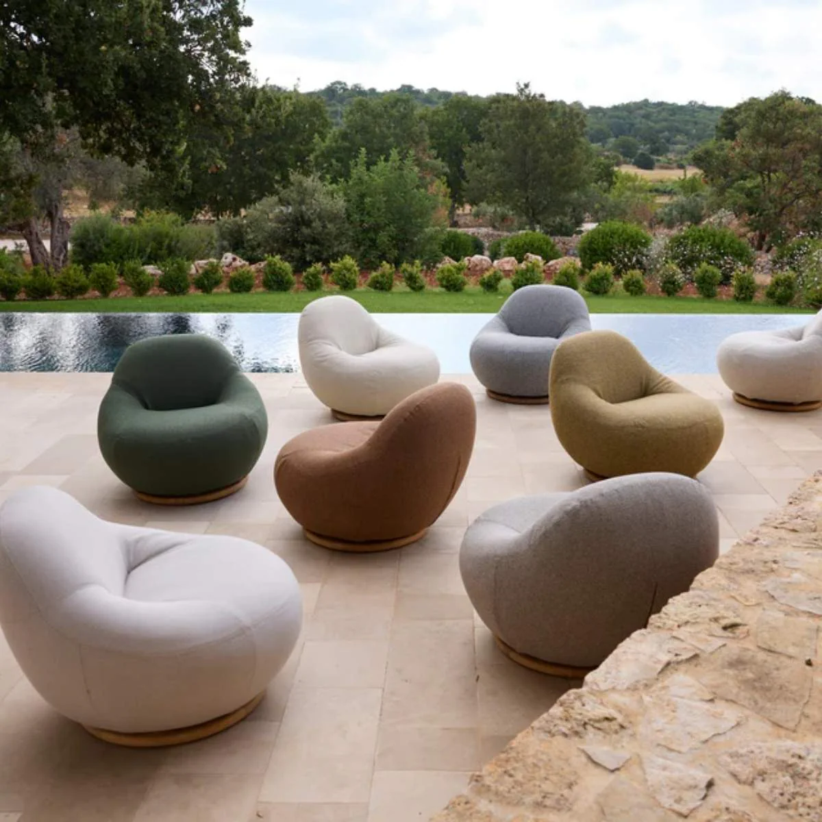 Cane-line Gem Lounge Chair W/Teak Swivel - Image 8