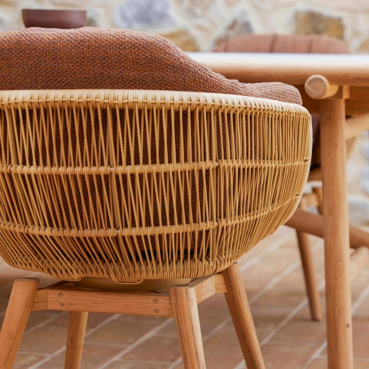 Cane-line Stay Chair W/Teak Swivel - Image 10