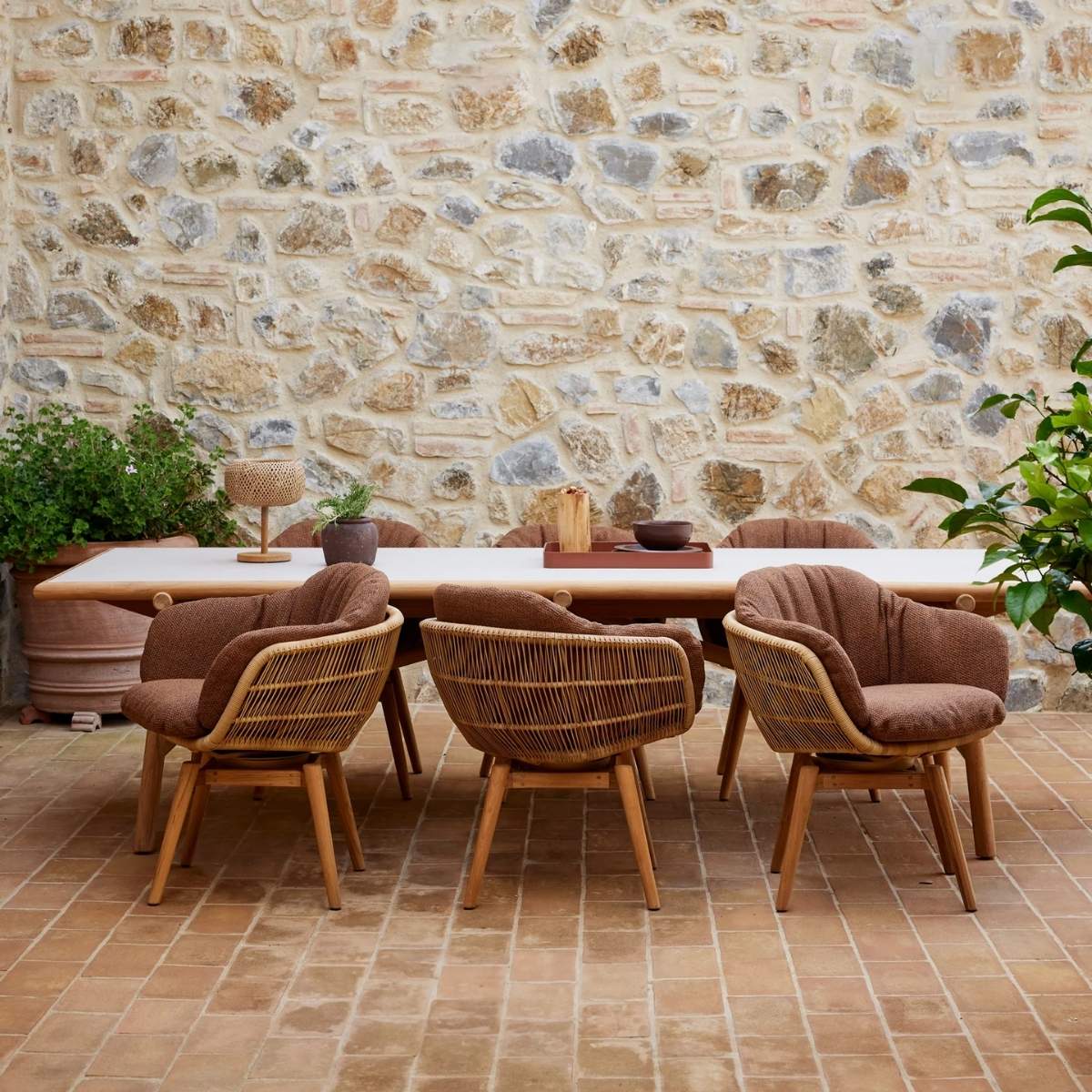 Cane-line Stay Chair W/Teak Swivel - Image 5