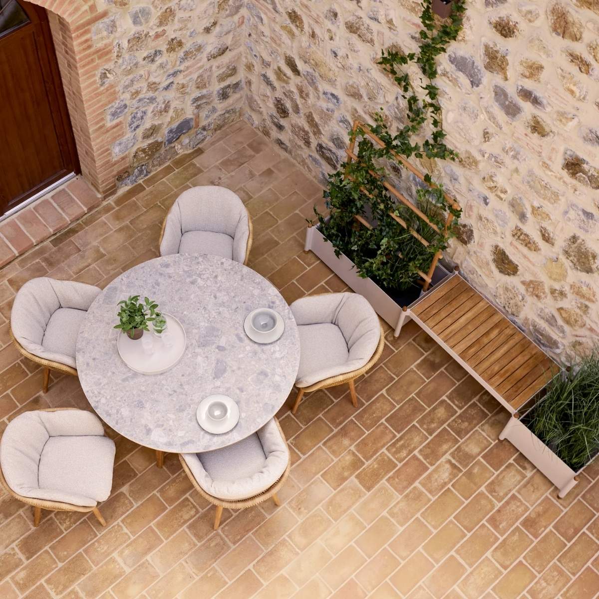 Cane-line Stay Chair W/Teak Swivel - Image 7