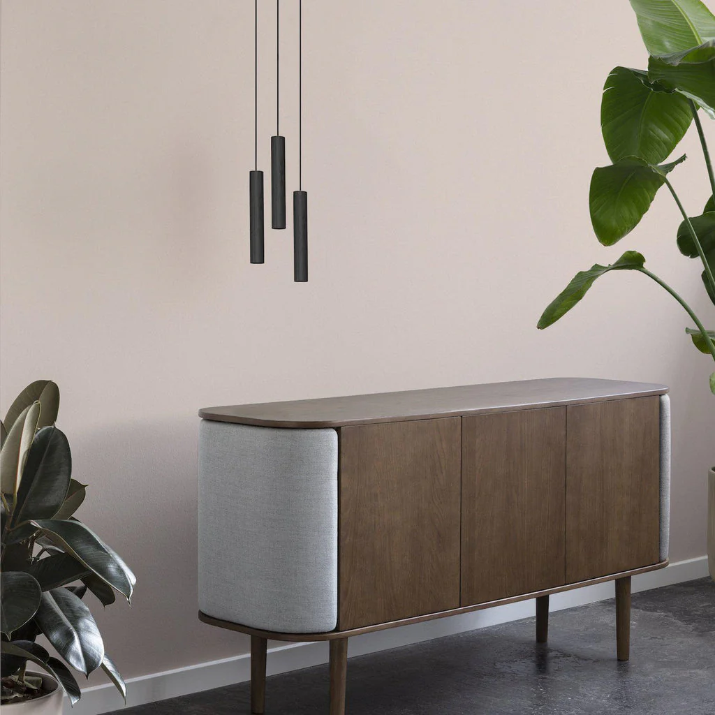 Umage Chimes Cluster 3 LED Pendant Lamp In Oak Black - Image 3