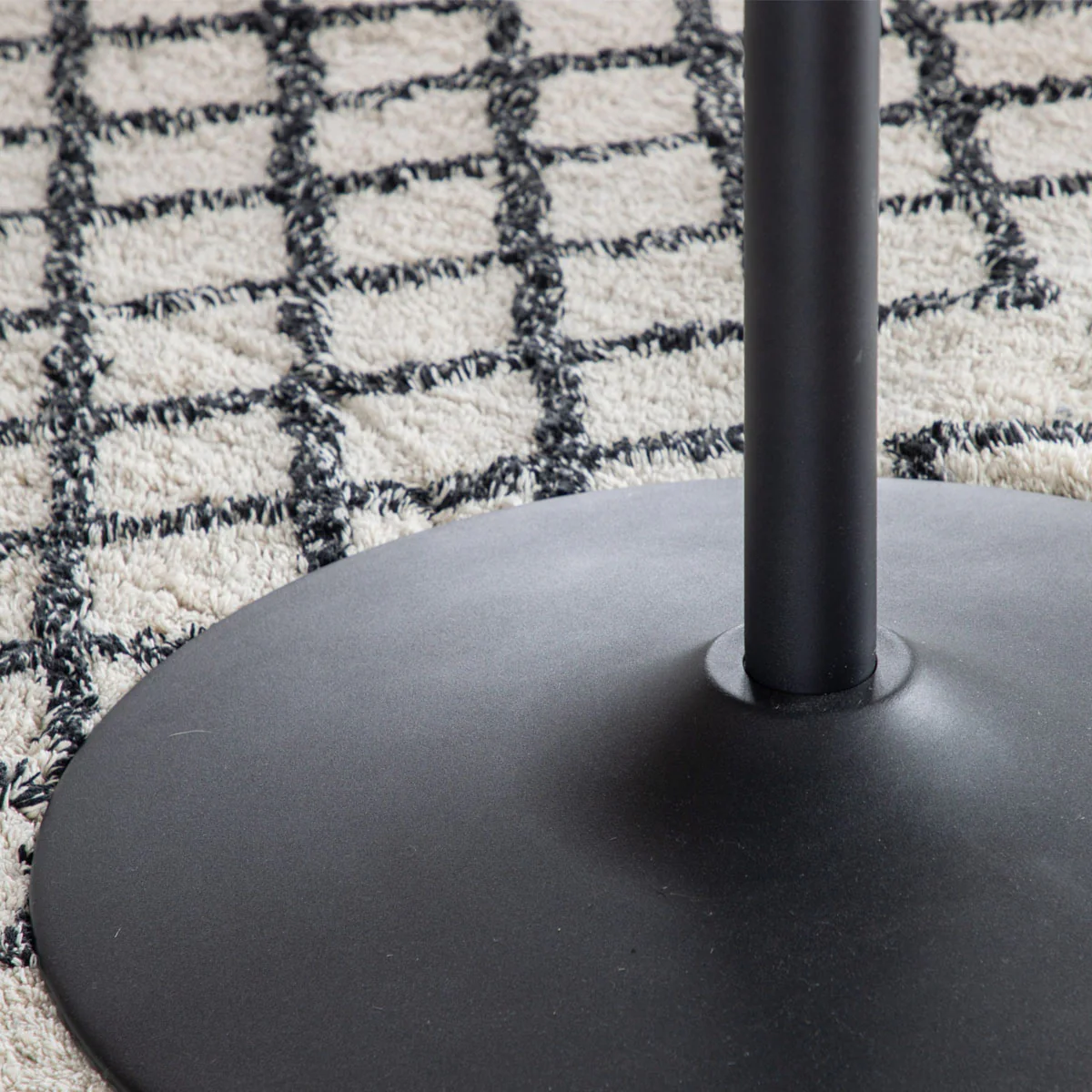 Gallery Direct Fielding Dining Table White Effect 1100x1100x750mm - Image 4