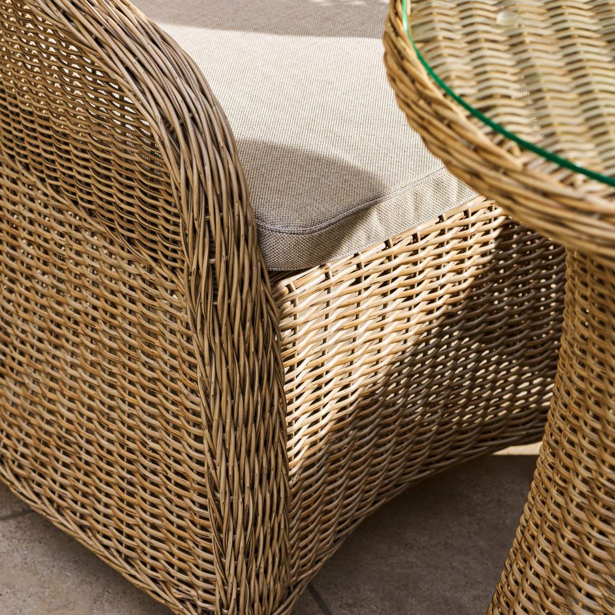 Garden Trading Brayford Bistro Set Dark Natural - Image 10