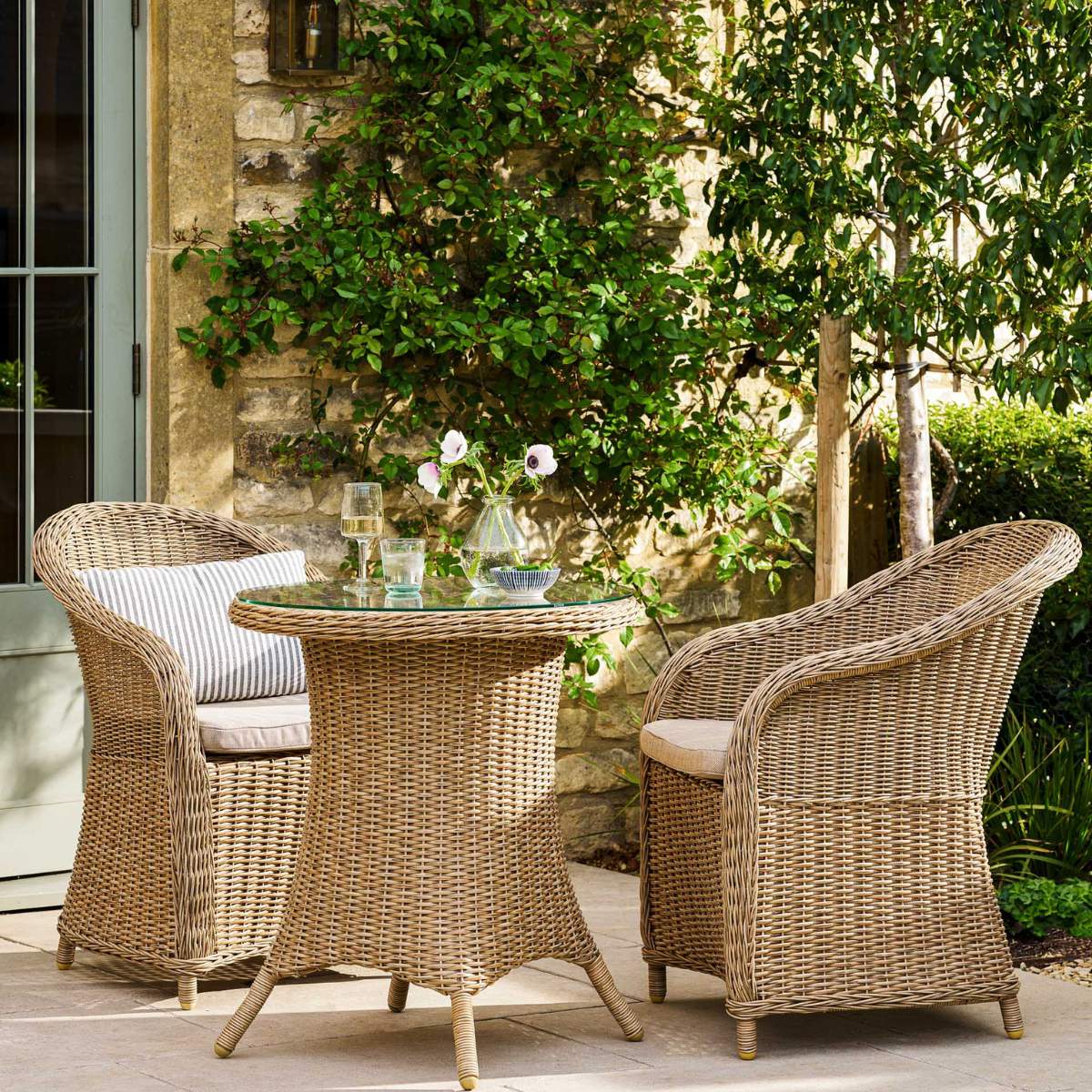 Garden Trading Brayford Bistro Set Dark Natural - Image 11