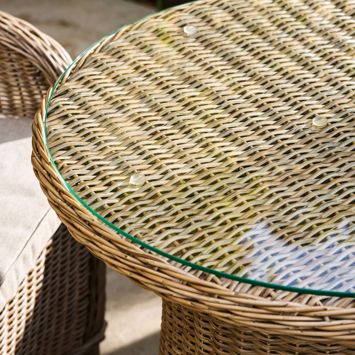 Garden Trading Brayford Bistro Set Dark Natural - Image 7