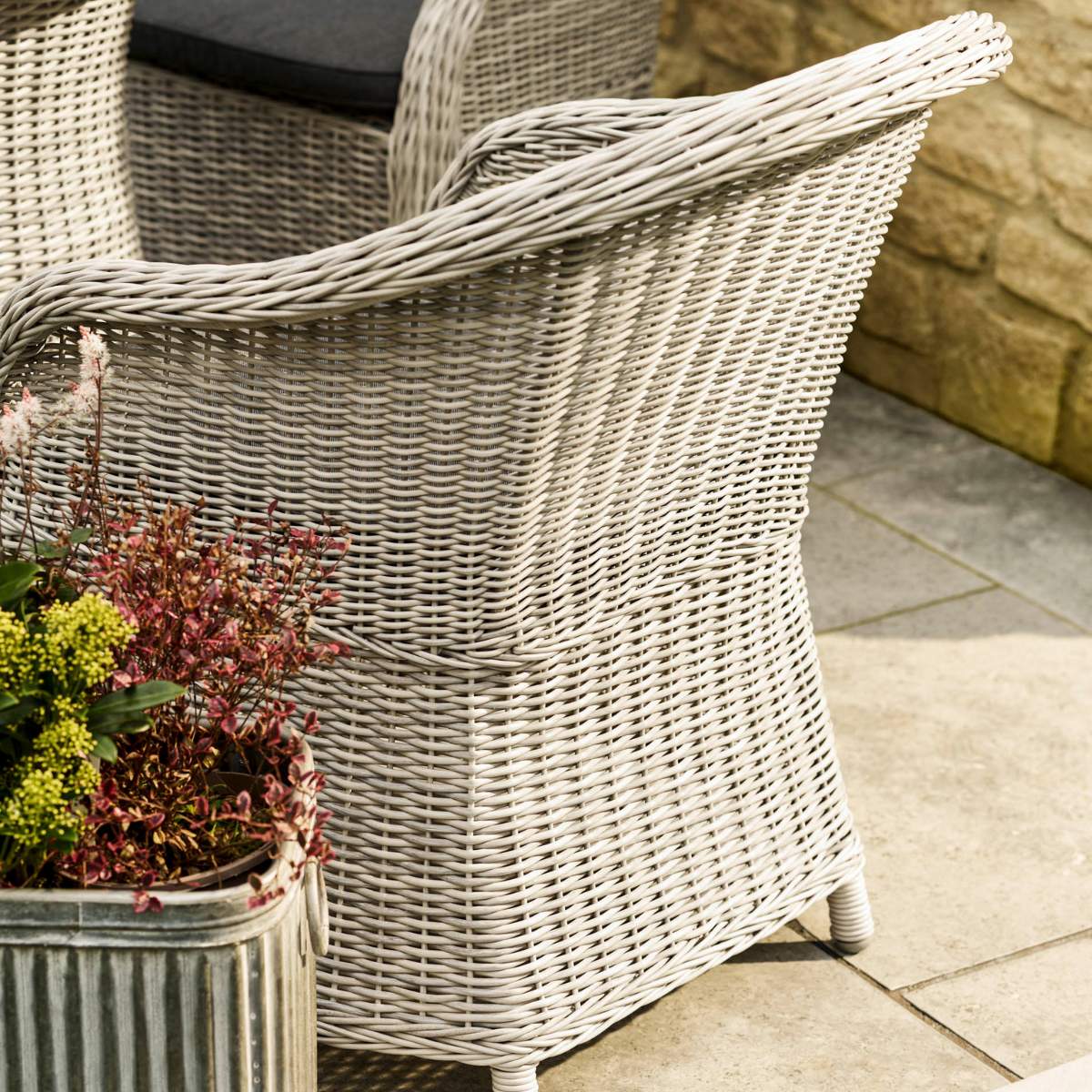 Garden Trading Brayford Bistro Set Light Grey - Image 11