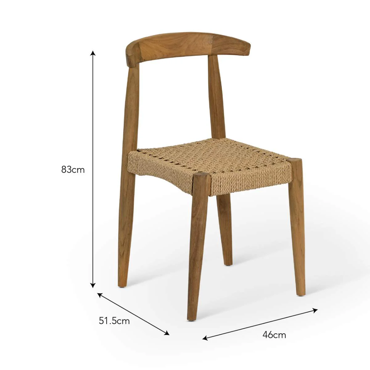 Garden Trading Hawthorne Dining Chair Set of 2 Natural - Image 3