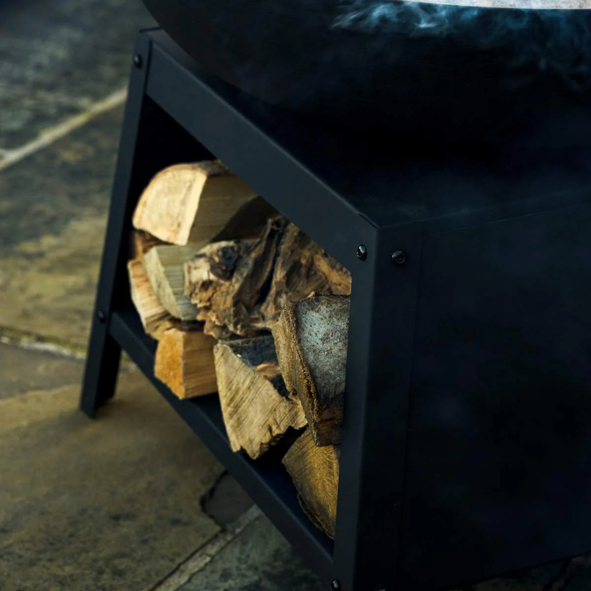 Garden Trading Sarsden Fire Pit Bowl & Log Store Medium - Image 4