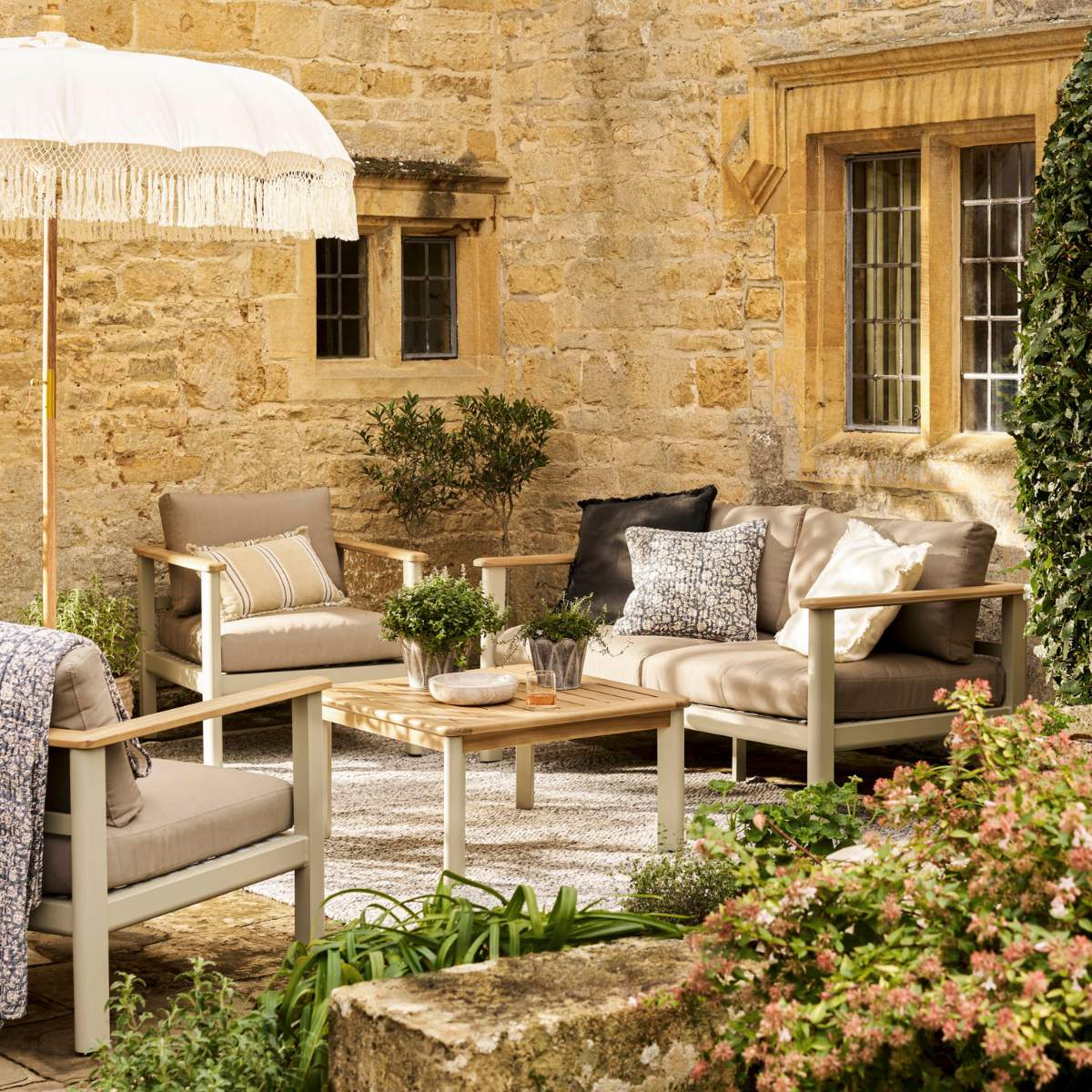 Garden Trading Tuffley 2 Seater Sofa Set Natural - Image 12