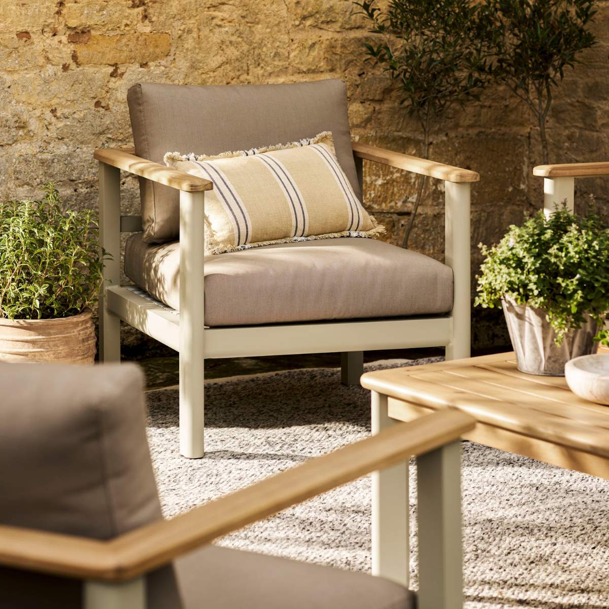 Garden Trading Tuffley 2 Seater Sofa Set Natural - Image 3