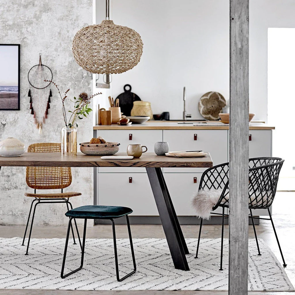 Bloomingville Oiva Geometric Grey Cotton Rug - Image 3