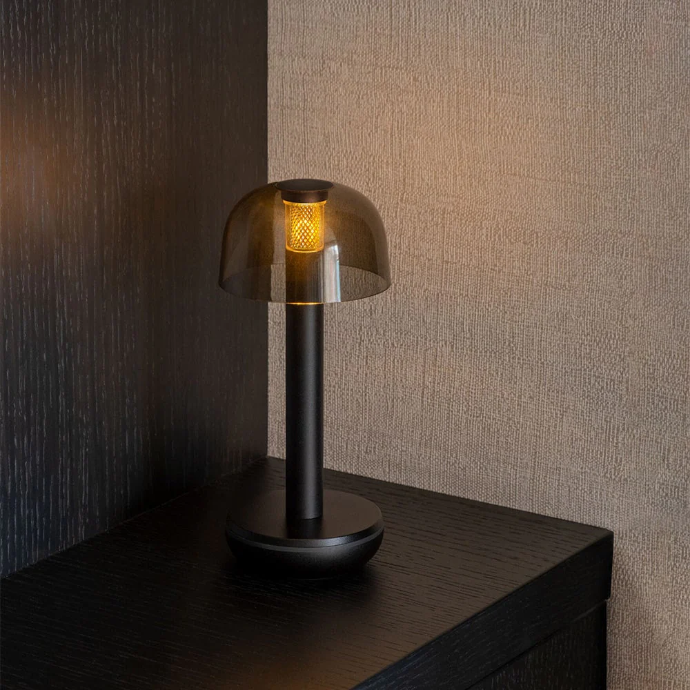 Humble Two Rechargeable Table Lamp - Smoked Black - Image 5