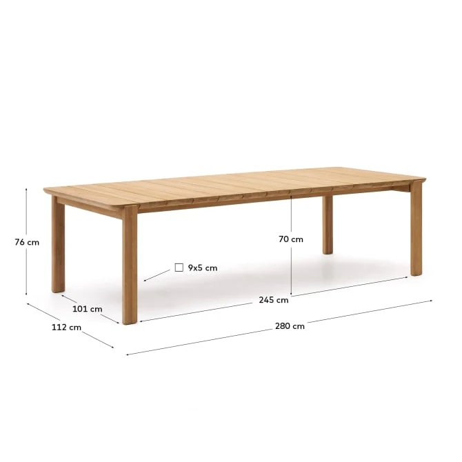 Kave Home Icaro Solid Teak Table - Image 4