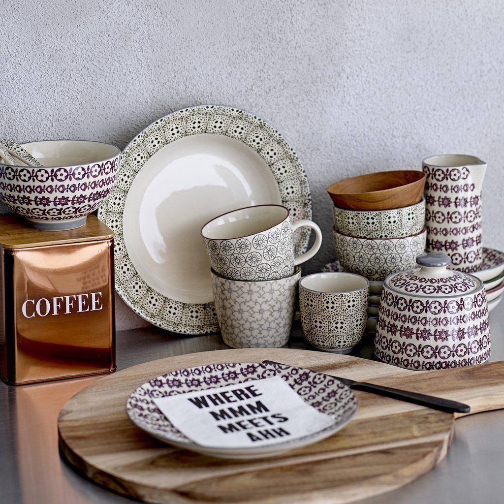 Bloomingville Karine Ceramic Milk Jug - Purple - Image 3