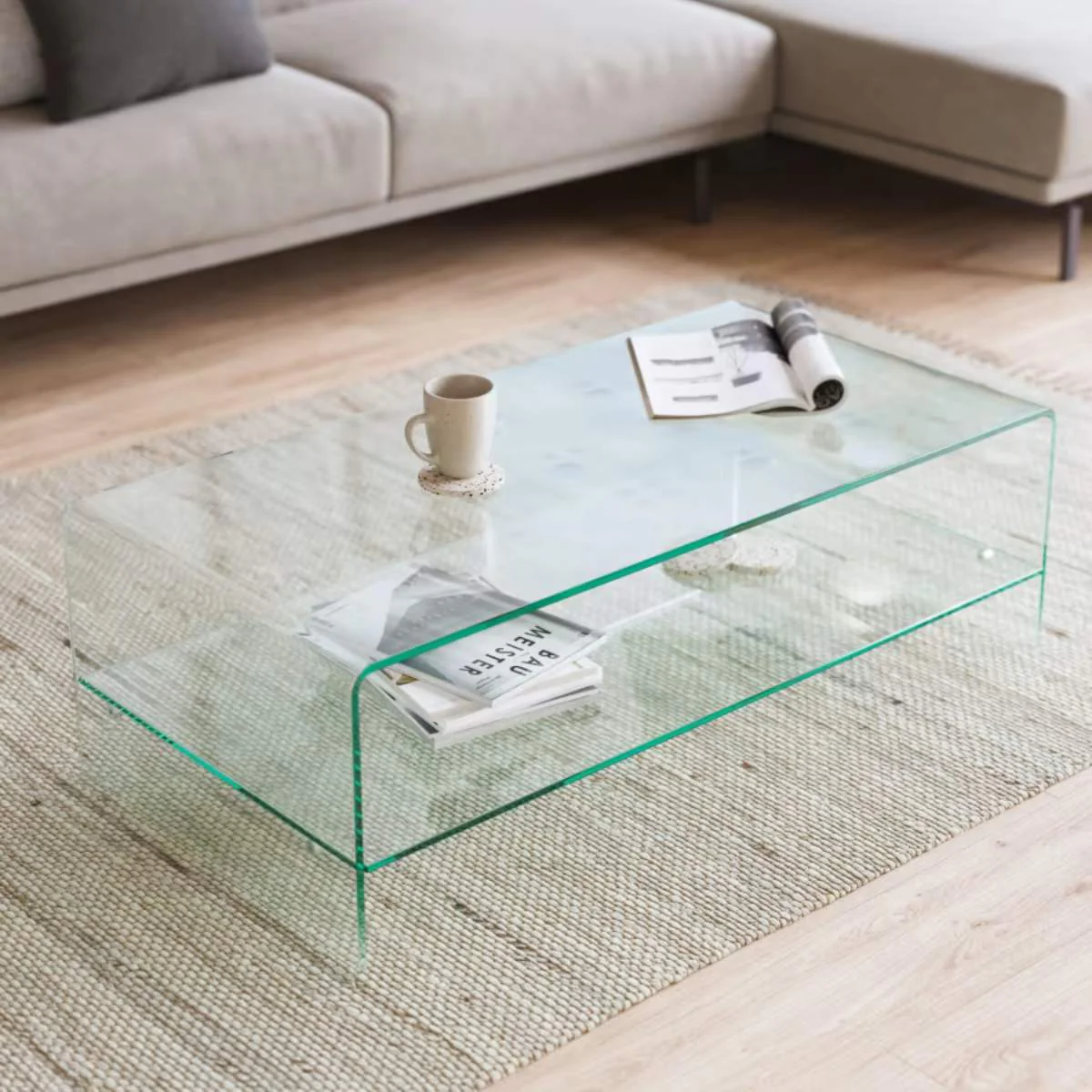 Kave Home Burano Glass Coffee Table - Image 4