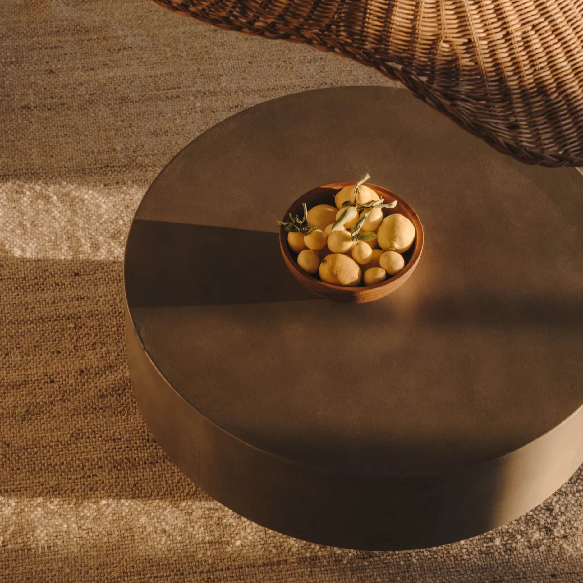 Kave Home Garbet Cement Coffee Table 80cm - Image 5