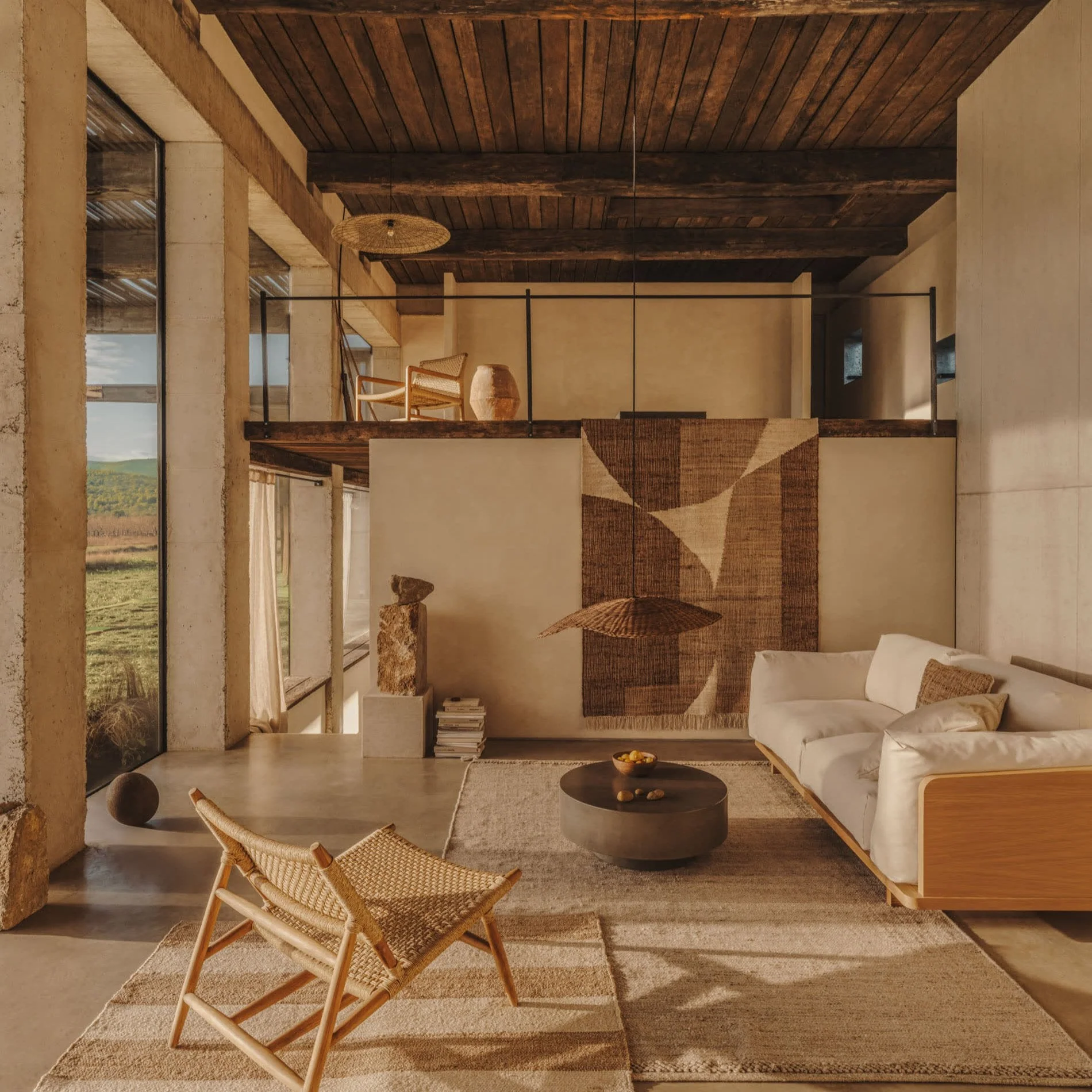 Kave Home Garbet Cement Coffee Table 80cm - Image 6