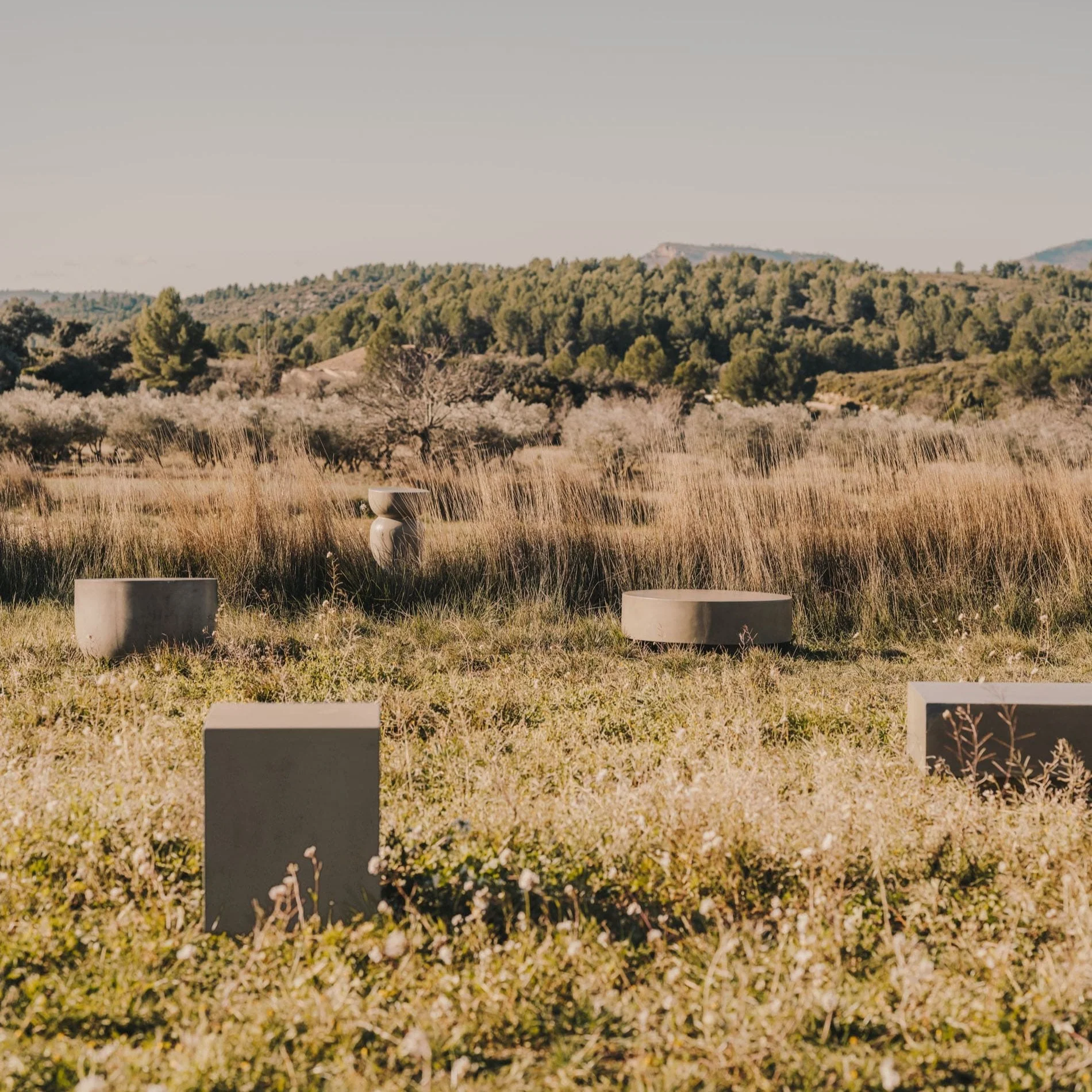 Kave Home Garbet Cement Coffee Table 80cm - Image 8