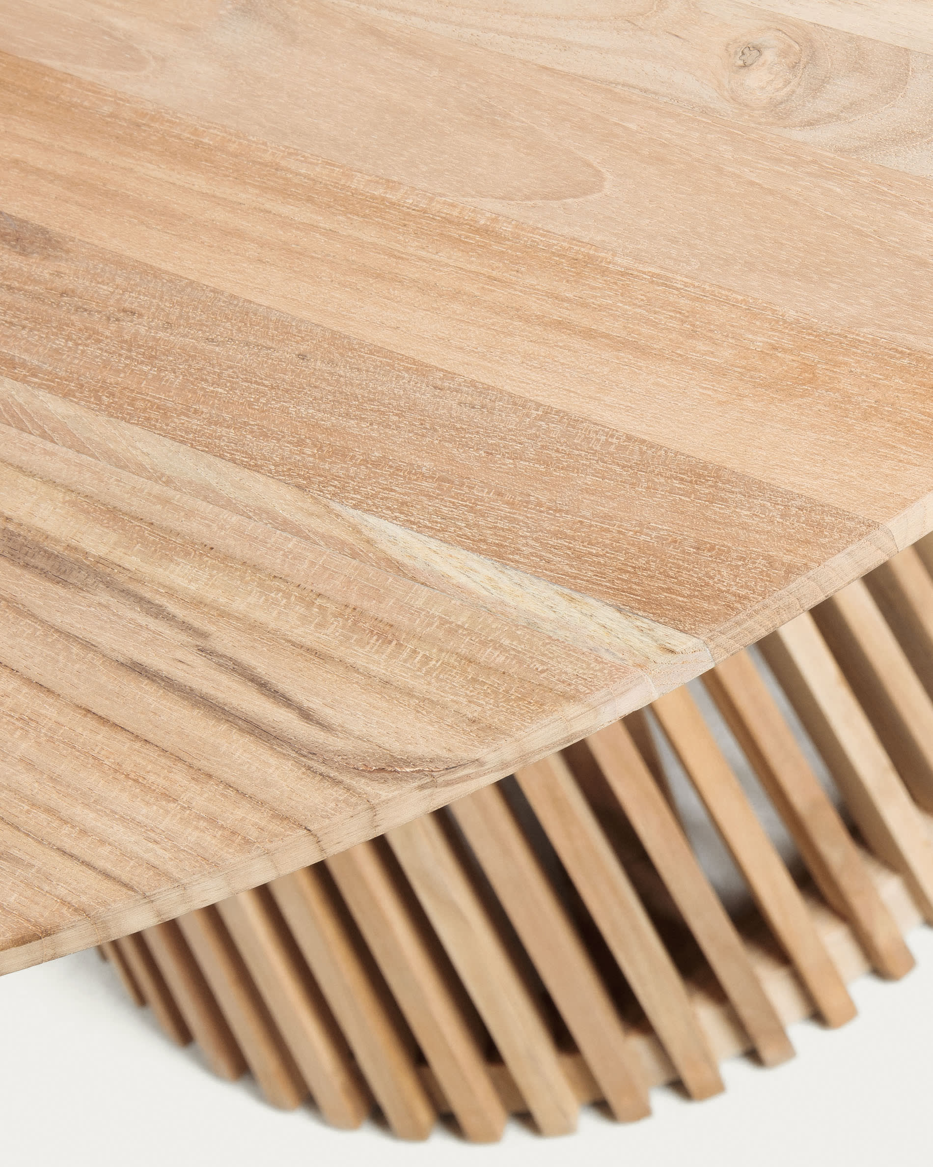 Kave Home Jeanette Round Solid Teak Table 90cm - Image 3