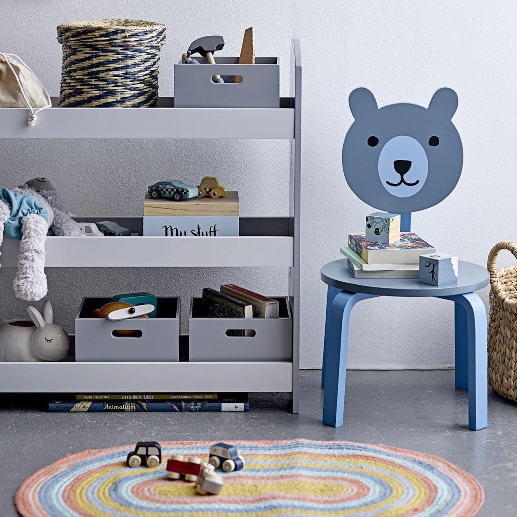 Bloomingville Ralia Kids Rainbow Flatweave Rug - Image 4