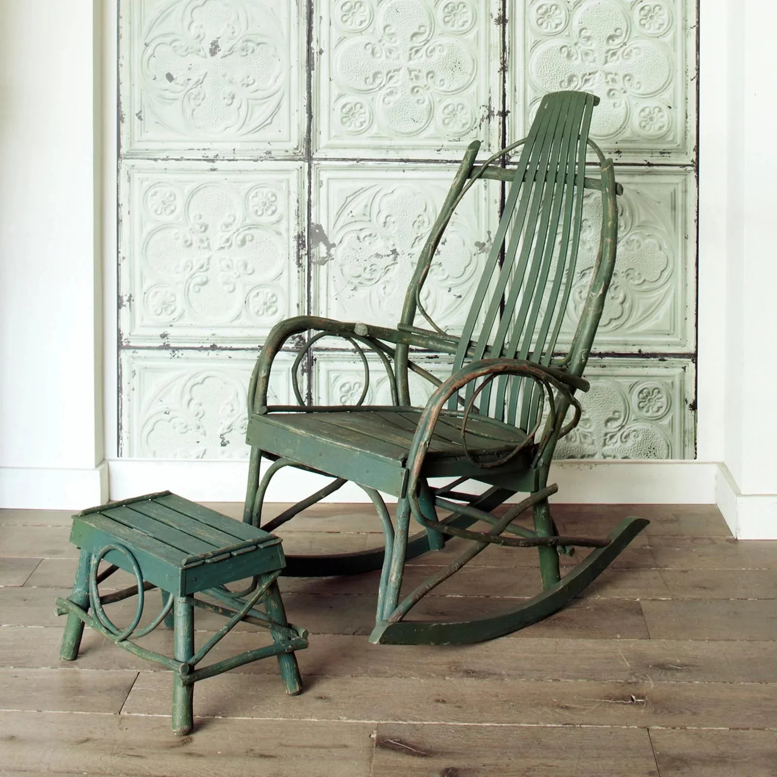 NLXL Brooklyn Tin Tiles Green Wallpaper TIN-05 - Image 5