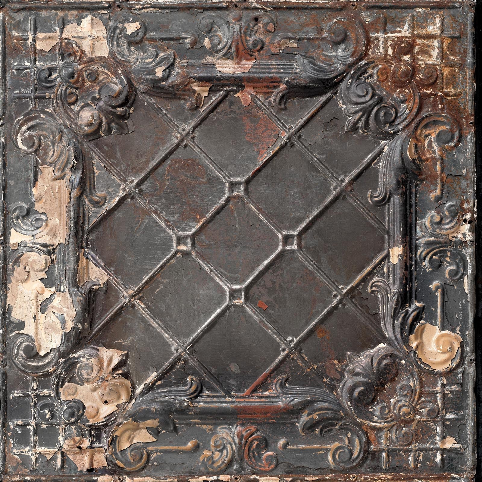 NLXL Brooklyn Tin Tiles Grey Wallpaper TIN-07 - Image 3