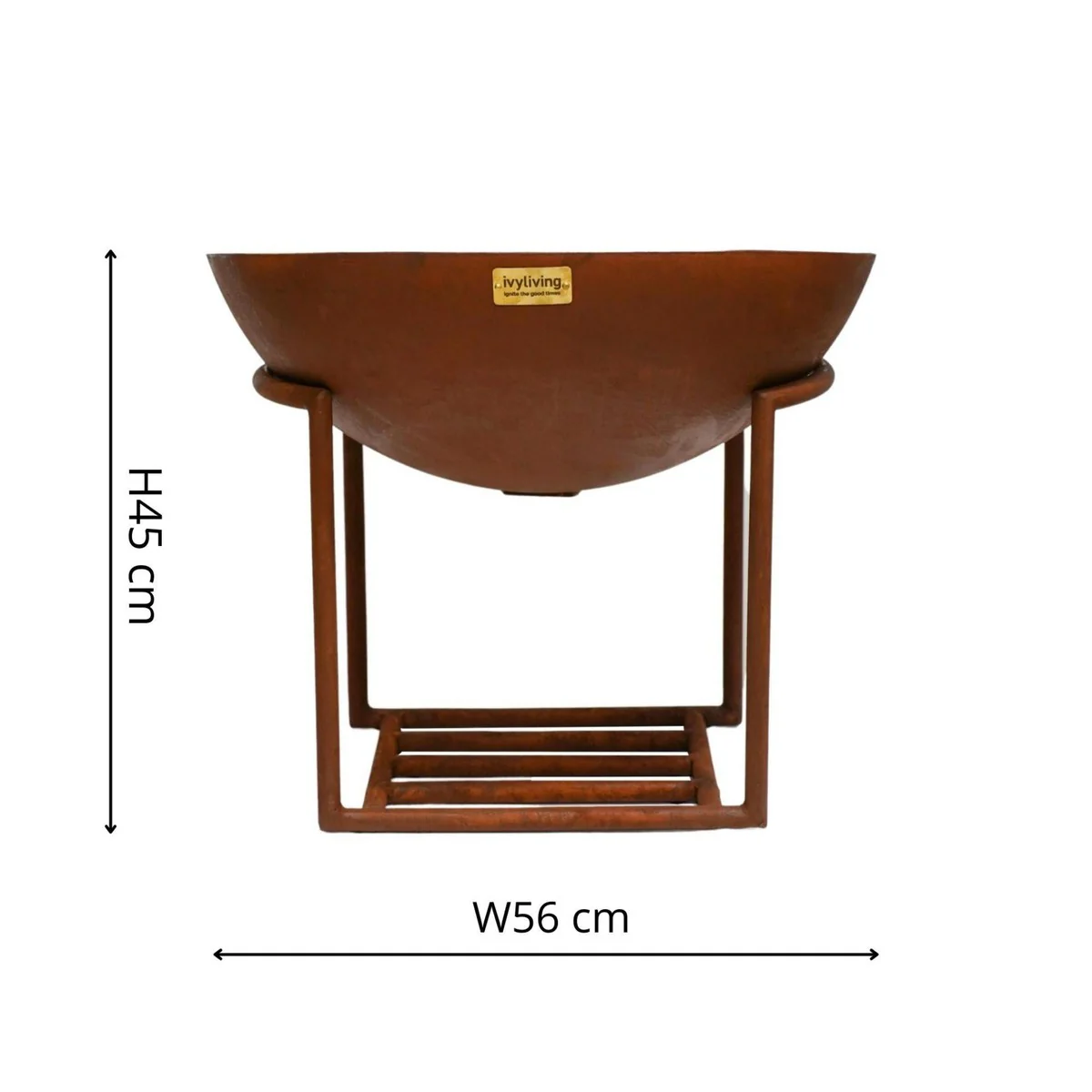 Ivyline Outdoor Cast Iron Fire Pit on Stand - Image 11