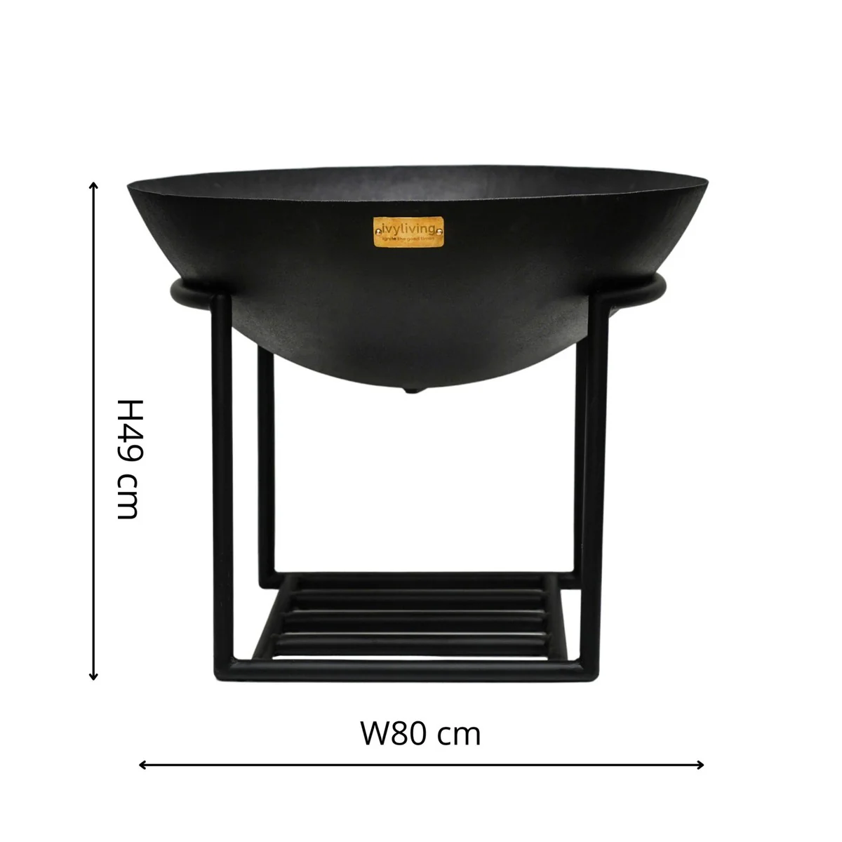 Ivyline Outdoor Cast Iron Fire Pit on Stand - Image 20