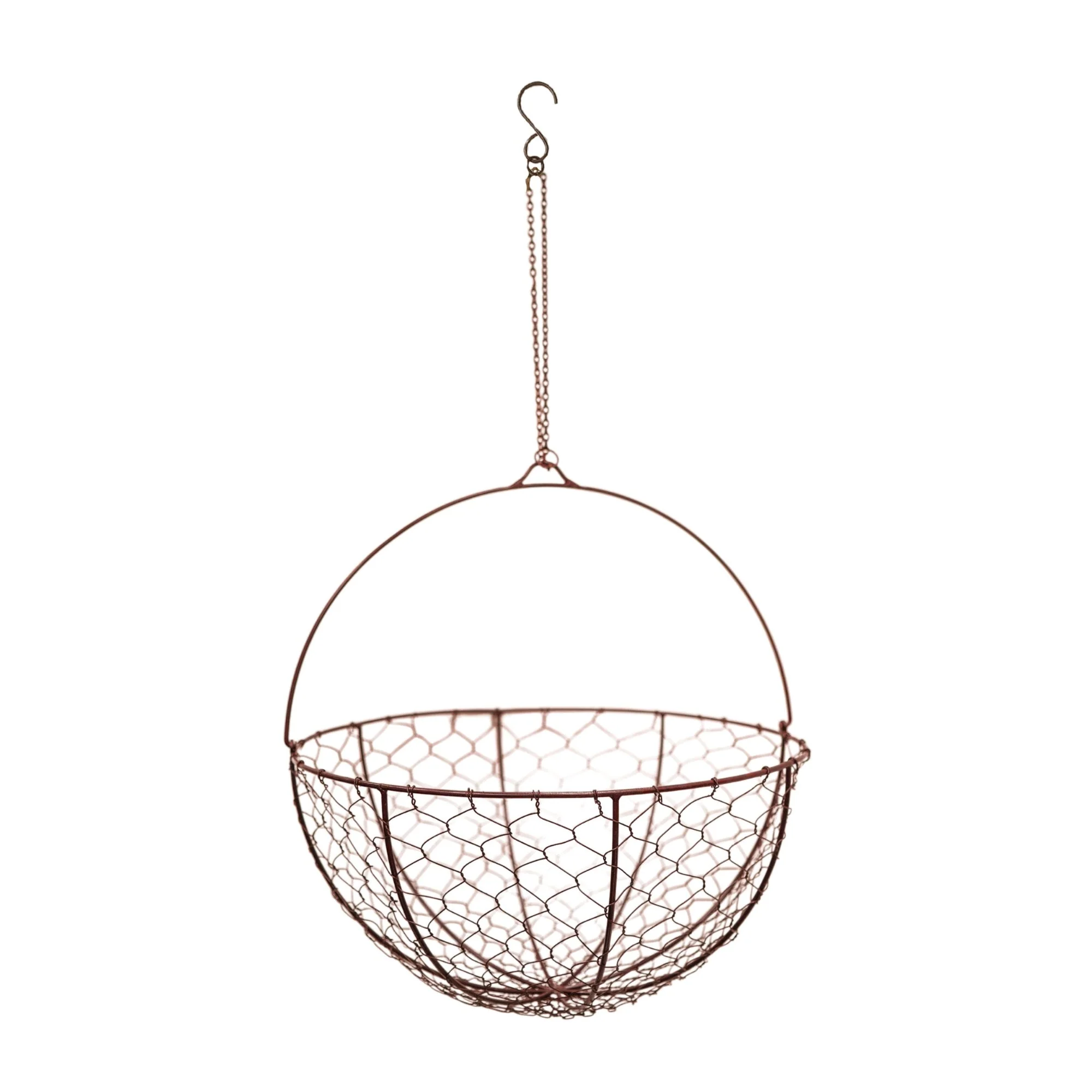 Ivyline Outdoor Hanging Wired Netted Basket - Image 5