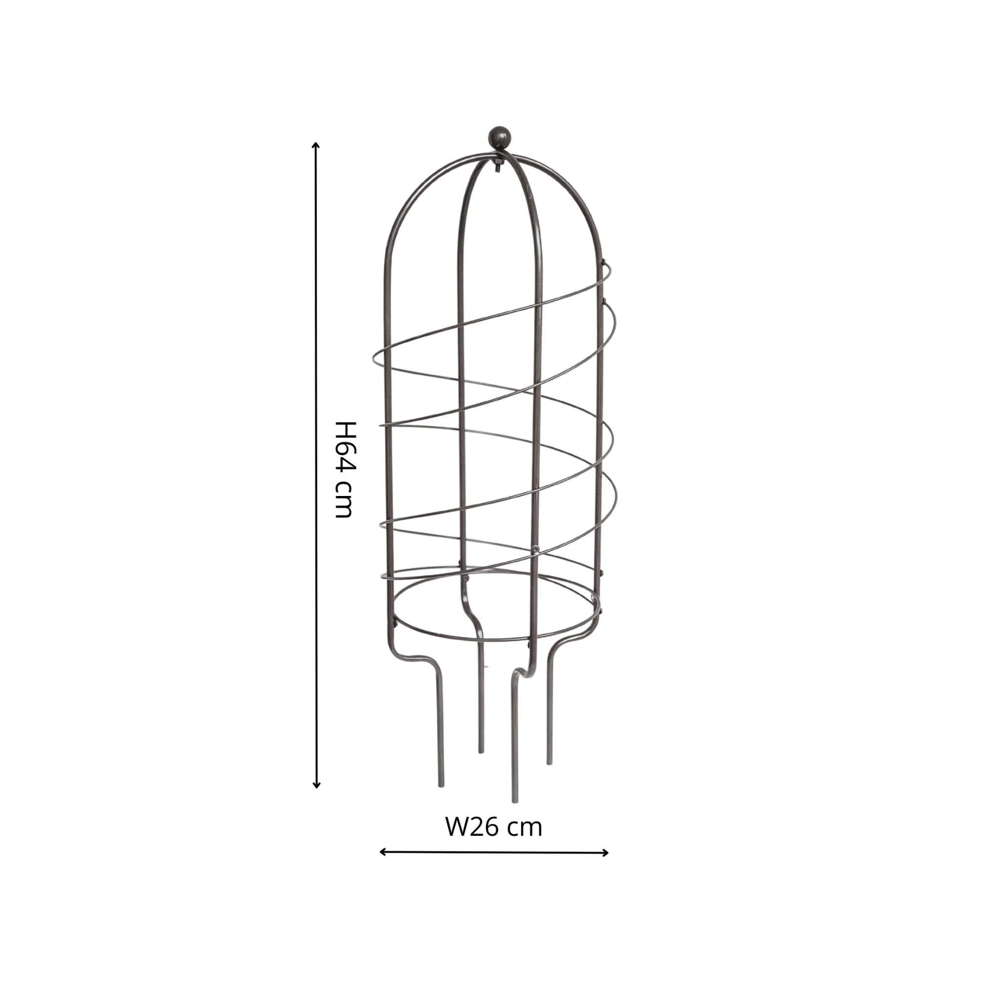 Ivyline Climbing Plant Metal Obelisk Pot Support - Image 5