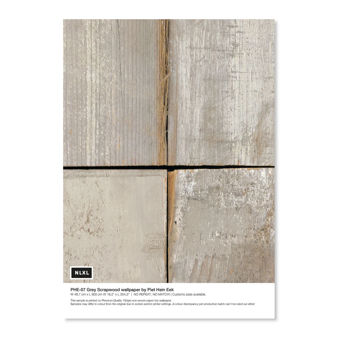NLXL Grey Scrapwood Wallpaper - Image 4