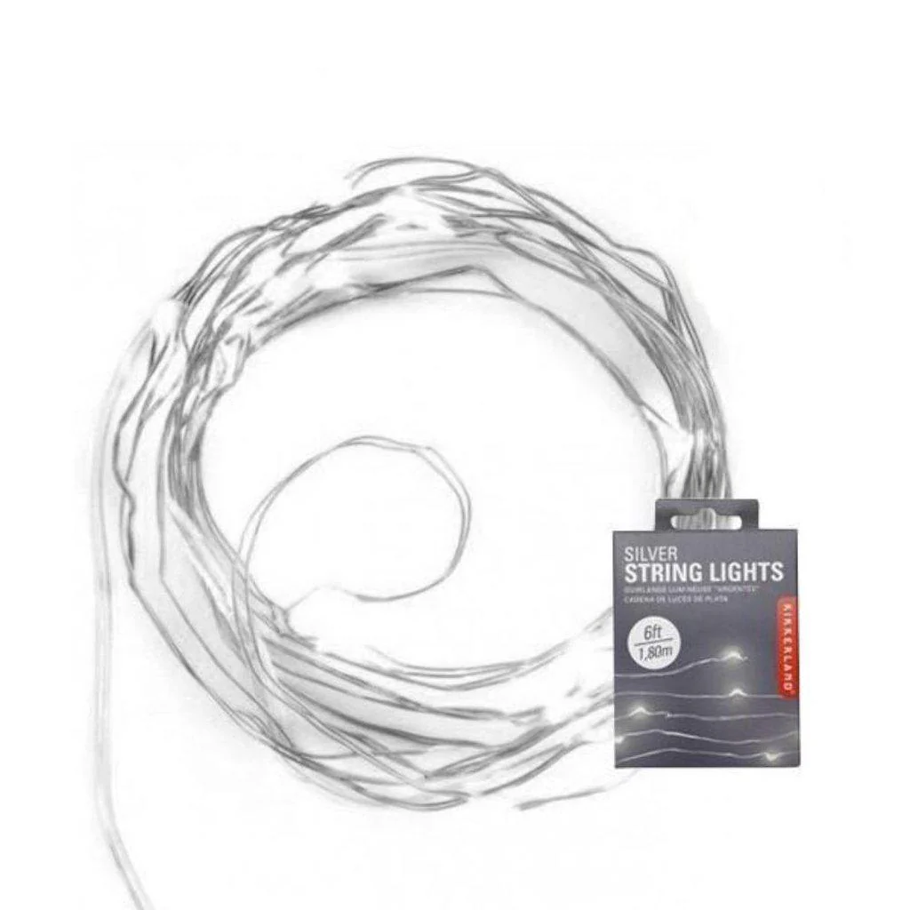 Kikkerland White Silver Micro Fairy Lights - Image 4
