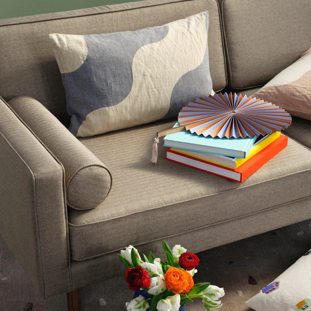 Broste Copenhagen Wind Tweed Chaise Longue Grey Left Sided - Image 7