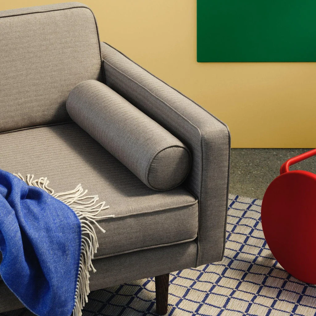 Broste Copenhagen Wind Tweed Large Sofa Grey - Image 5